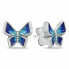 Charming silver earrings Butterflies EA1104WB