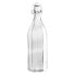 Фото #1 товара Бутылка стеклянная прозрачная Quid Granity 1 L