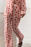 Zw collection printed flowing trousers