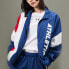 Фото #4 товара Спортивная куртка LI-NING AJDQ034-4 свободного кроя для пары, темно-синего цвета