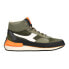 Фото #1 товара Diadora Equipe Mid Mad Italia Nubuck Sw High Top Mens Green Sneakers Casual Sho