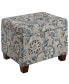 21.75" Canvas Fabric Madison Storage Ottoman