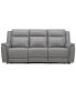 Фото #4 товара Addyson 88" 3-Pc. Leather Sofa with 3 Zero Gravity Recliners with Power Headrests, Created for Macy's