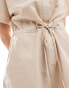 JJXX linen playsuit in beige ЦЕМЕНТНЫЙ, M - EU 38 - фото #2