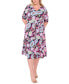 Фото #1 товара Plus Size Paisley-Print Midi Dress