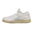 Фото #5 товара Diadora Mi Basket Row Cut Lace Up Mens White Sneakers Casual Shoes 176282-C8450