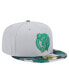 Men's Gray Boston Celtics Active Color Camo Visor 59FIFTY Fitted Hat