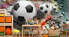 Fototapete Fußball Puzzle Tunnel 3D