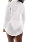 Threadbare beach shirt in white