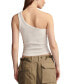 ფოტო #2 პროდუქტის Women's Asymmetric One Shoulder Sleeveless Top