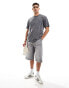 Pull&Bear acid washed t-shirt in charcoal