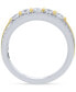 ფოტო #5 პროდუქტის Men's Diamond Openwork Band (1 ct. t.w.) in 10k Two-Tone Gold