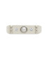 ფოტო #2 პროდუქტის Women's Sterling Silver Imitation Pearl and Cubic Zirconia Bar Ring