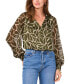 ფოტო #1 პროდუქტის Women's Split-Neck Raglan-Sleeve Top