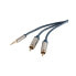 Фото #1 товара ShiverPeaks SP30832-5-SLIM - 3.5mm - Male - 2 x RCA - Male - 5 m - Blue - Chrome