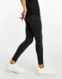 Hummel seamless leggings with ruch back in black