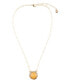 ფოტო #1 პროდუქტის River Rocks Genuine Orange Quartz Abstract Pendant Necklace