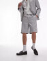 Фото #3 товара Topman linen blend short in grey