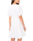 Women's V-Neck Tiered Bubble Puff Sleeve Mini Dress