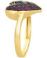 ფოტო #2 პროდუქტის GODIVA x Le Vian® Passion Ruby (3/4 ct. t.w.) & Chocolate Diamond (1/10 ct. t.w.) Heart Ring in 14k Gold