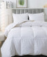 Фото #3 товара Light Weight White Goose Nano Down and Feather Blend Comforter, Queen