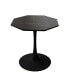 Фото #2 товара Modern Marble Coffee Table, Octagonal, Metal Base