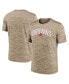 ფოტო #1 პროდუქტის Men's Brown Cleveland Browns Sideline Velocity Athletic Stack Performance T-shirt