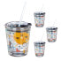 Фото #2 товара 4er Set Glasbecher Sport-Motiv