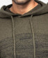 Фото #6 товара Men's Color Blocked Hooded Sweater