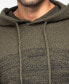 Men's Color Blocked Hooded Sweater