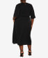 ფოტო #3 პროდუქტის Plus Size Sleek Tie Dress