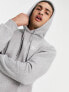 Фото #5 товара adidas Originals Trefoil Essentials Tall logo hoodie in grey