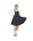 ფოტო #1 პროდუქტის Plus Size Brionne Pinafore Skirt