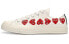 Кеды Converse Chuck Taylor All-Star 70s Ox Comme des Garcons Play Multi-Heart White (Бежевый)