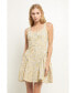 Фото #2 товара Women's Embroidered Linen Bustier Dress