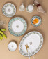 Фото #10 товара Serene Garden 4 Piece Bread Butter and Appetizer Plates Set, 6.5", Service for 4