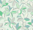 Фото #1 товара Vliestapete Floral Grün Weiß Blau Mint