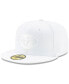 Фото #1 товара Men's New York Jets White on White 59FIFTY Fitted Hat