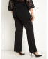 Фото #2 товара Plus Size Flare Leg Trouser