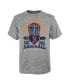 ფოტო #1 პროდუქტის Big Boys Gray Distressed Boston Red Sox Sun Burst T-shirt