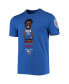 Men's Joel Embiid Royal Philadelphia 76ers Caricature T-shirt