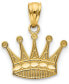 Фото #1 товара Royal Crown Charm Pendant in 14k Gold