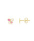 Фото #1 товара Butterfly Enamel Stud Earrings 14K Gold