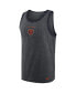 Men's Heathered Charcoal Chicago Bears Tri-Blend Tank Top