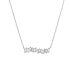 Фото #1 товара Beautiful silver necklace with clear zircons AJNA0012