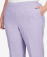 Plus Size Isn't It Romantic Spring Flat Front Average Length Pull On Pants Сиреневый, 20W - фото #4