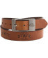 ფოტო #1 პროდუქტის Men's Iowa State Cyclones Brandish Leather Belt