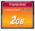 Transcend CompactFlash 133x 2GB - 2 GB - CompactFlash - MLC - 50 MB/s - 20 MB/s - Black