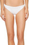 Фото #1 товара Nicole Miller Womens 173150 LA Plage Mikaela Bikini Bottom White Size M