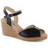 Фото #1 товара Leather wedge sandals with a decoration Filippo W PAW526B black